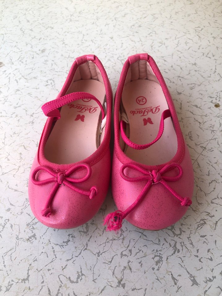 Kız Çocuk Pembe Tokalı Babet Ayakkabı - Görsel 2
