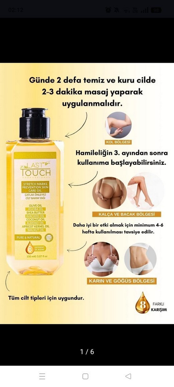 NATGRAD Touch Cilt Bakım Yağı 150 ml - Görsel 2