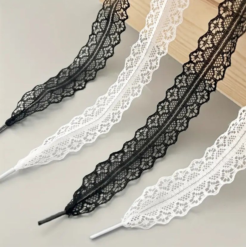 Kore stili Dantelli Ayakkabı Bağcığı - Görsel 3