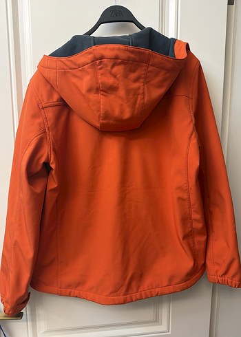 Zara XL Turuncu Fermuarlı Erkek Kayak Ceketi - Görsel 9