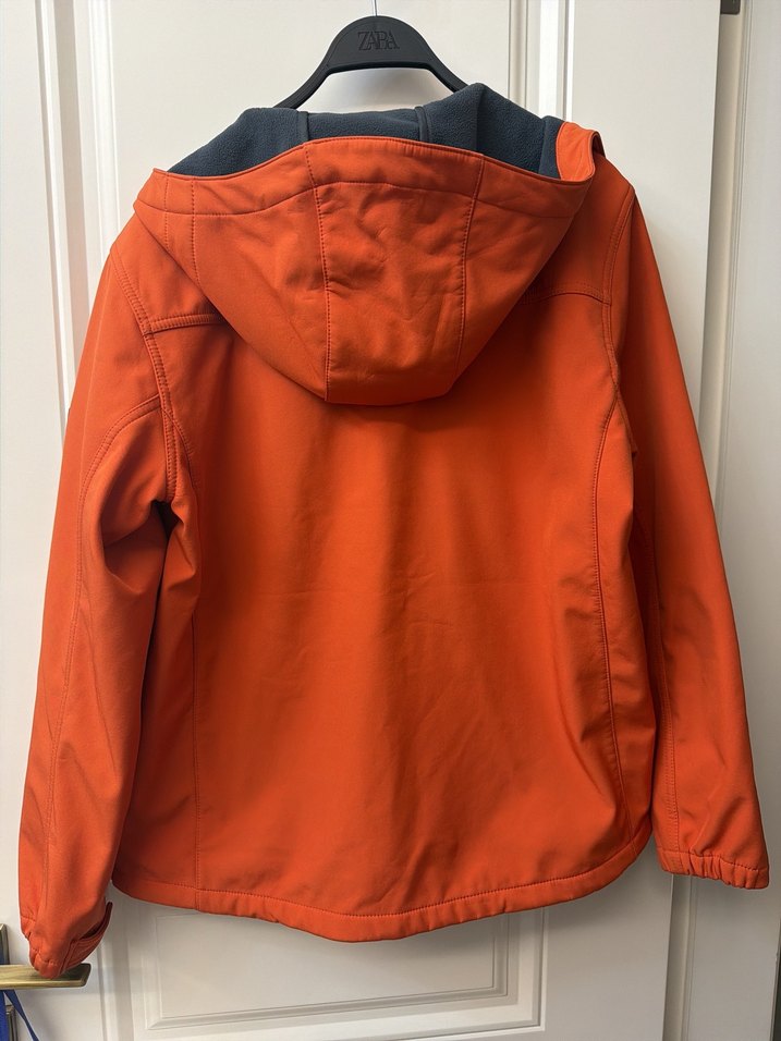 Zara XL Turuncu Fermuarlı Erkek Kayak Ceketi - Görsel 4