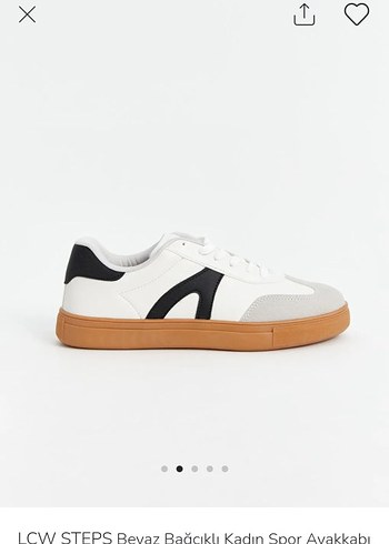 LCW STEPS Beyaz Bağcıklı Kadın Spor Ayakkabı - Görsel 6