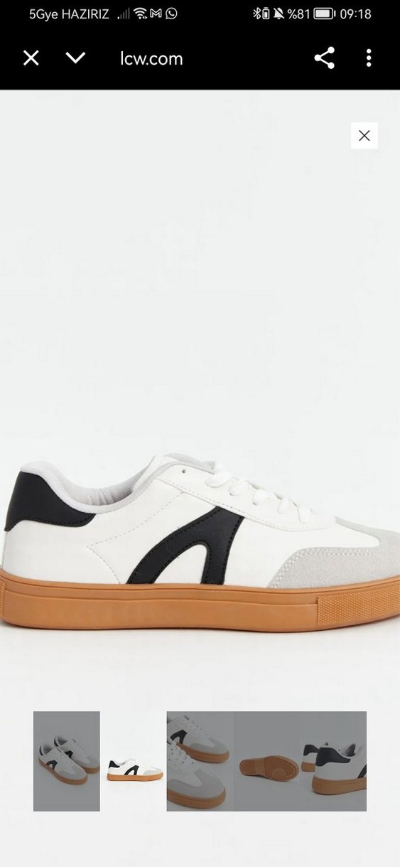 LCW STEPS Beyaz Bağcıklı Kadın Spor Ayakkabı - Görsel 3