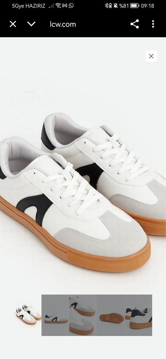 LCW STEPS Beyaz Bağcıklı Kadın Spor Ayakkabı - Görsel 4