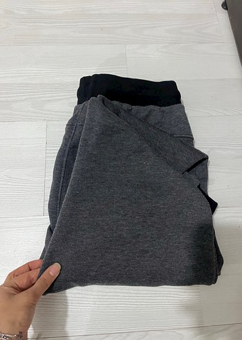 Gri Fermuarlı Rahat Kesim Erkek Eşofman Altı - Görsel 2