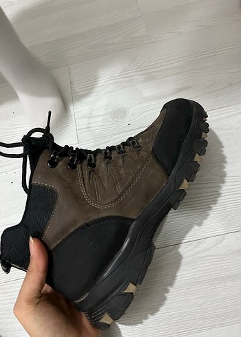 Deri Fermuarlı Erkek Biker Bot Kahverengi - Görsel 2