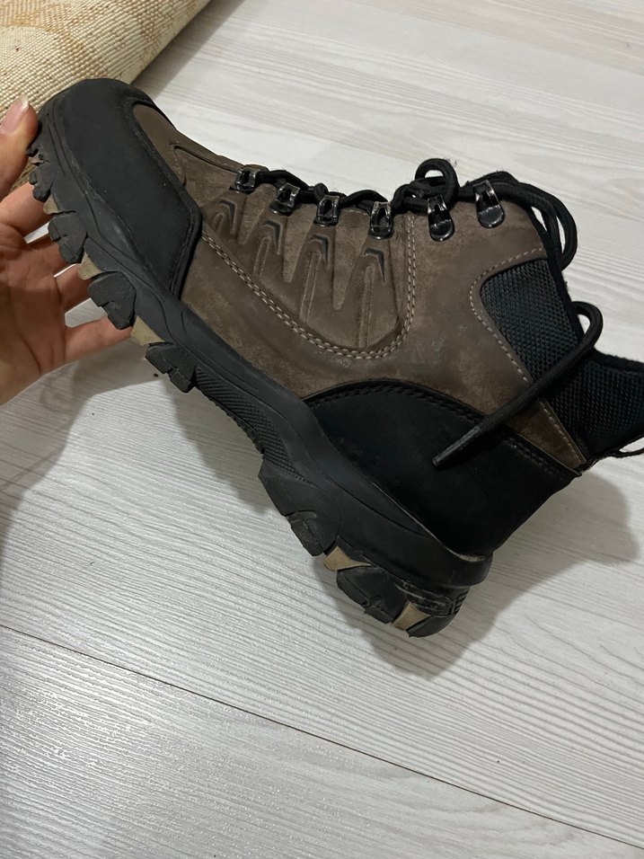 Deri Fermuarlı Erkek Biker Bot Kahverengi - Görsel 5