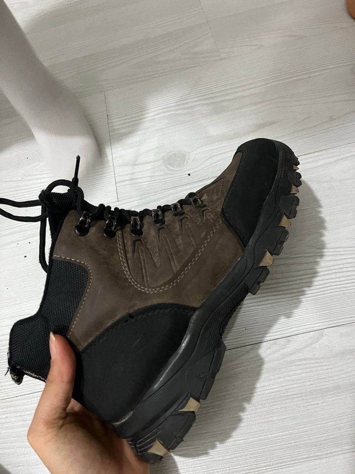 Deri Fermuarlı Erkek Biker Bot Kahverengi - Görsel 2