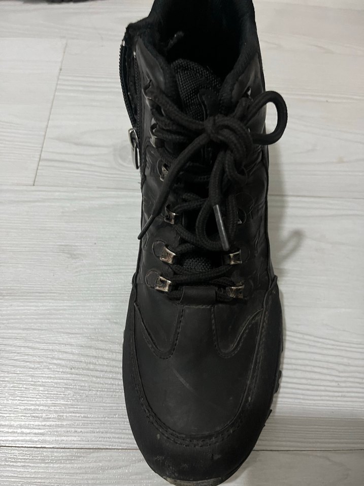 Siyah Bağcıklı Erkek Kauçuk Bot - Görsel 2