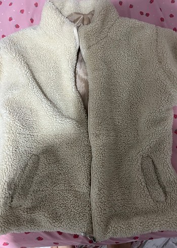 Bej Yumuşak Dokulu Kadın Mont - Görsel 3