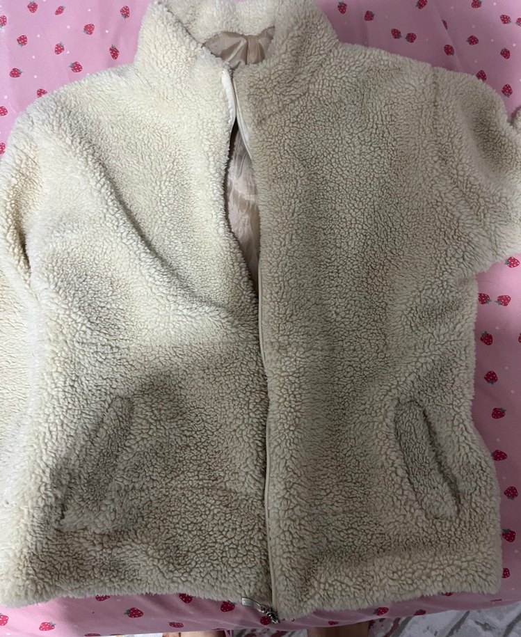 Bej Yumuşak Dokulu Kadın Mont - Görsel 3