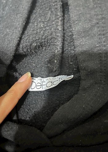 Erkek Siyah Yüksek Yakalı Sweatshirt - Görsel 6