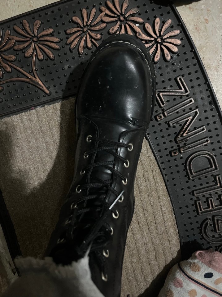 Siyah Deri Stiletto Topuklu Goth Bot - Görsel 2