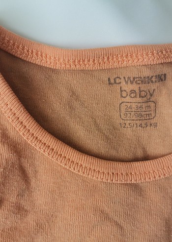 12-36 Kolsuz Bebek Body, Baskılı, Pamuklu, Kahverengi - Görsel 2