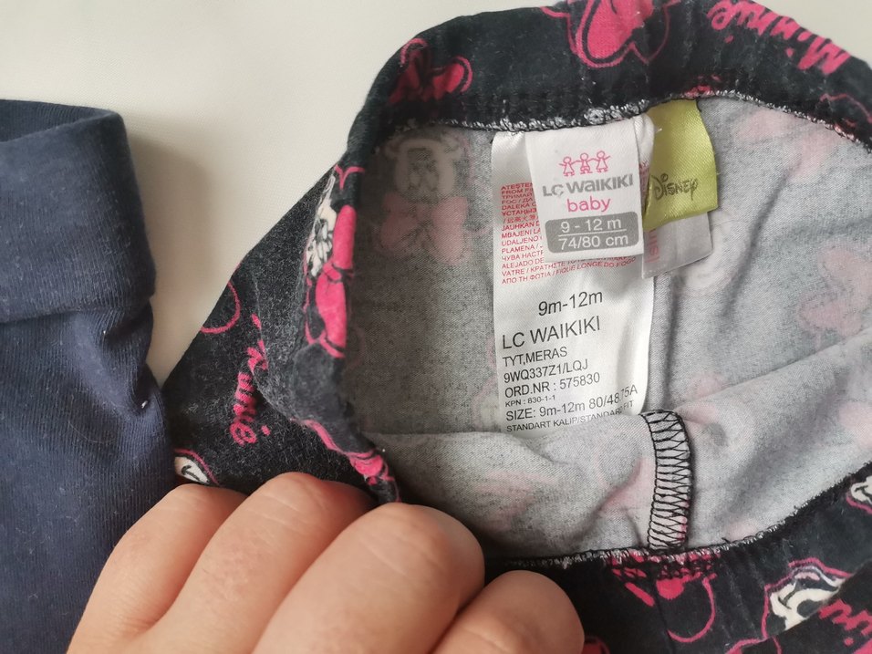 3-9 Kız Çocuk Elastik Pamuk Tayt Seti - Görsel 2