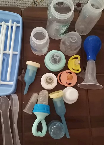 Mavi Bebek Biberonları ve Emzik Seti - Görsel 4