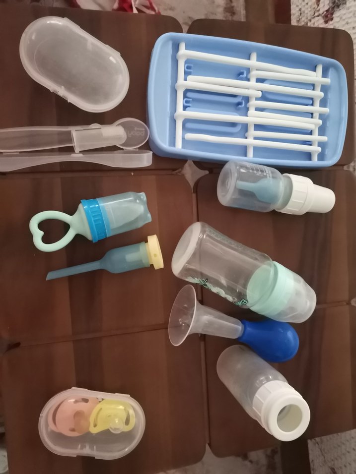 Mavi Bebek Biberonları ve Emzik Seti - Görsel 5