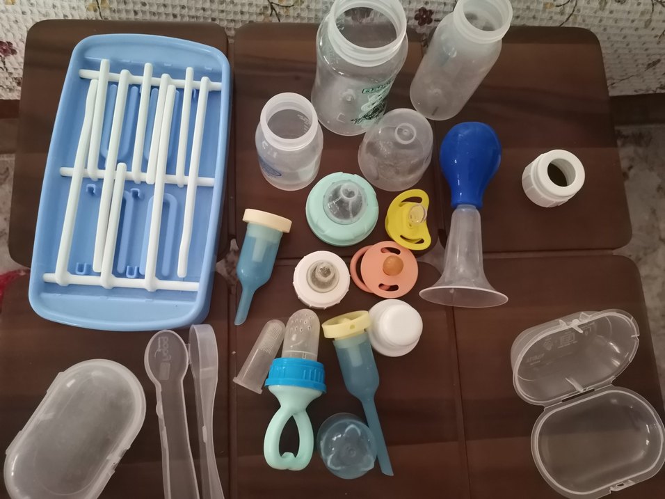 Mavi Bebek Biberonları ve Emzik Seti - Görsel 4