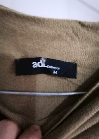 Kadın Haki Uzun Kollu Boğazlı pamuklu Bluz - Görsel 3