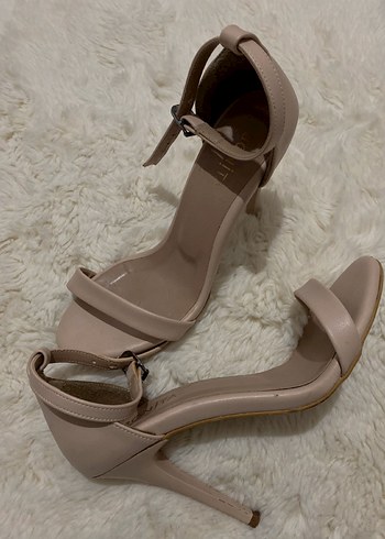 pudra pembesı topuklu ayakkabı - Görsel 3