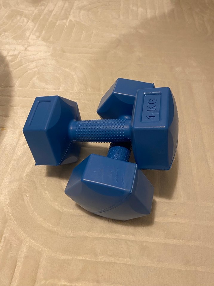 Mavi 1 KG Dumbbell Çift Set - Görsel 2
