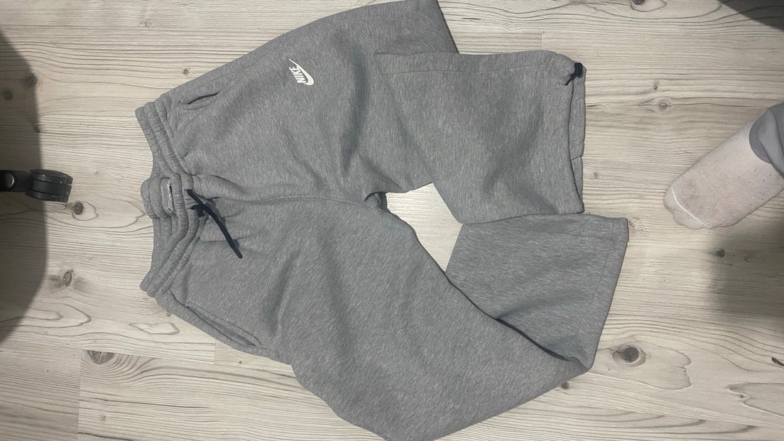 Gri Nike Fermuarlı Erkek Eşofman Altı - Görsel 2