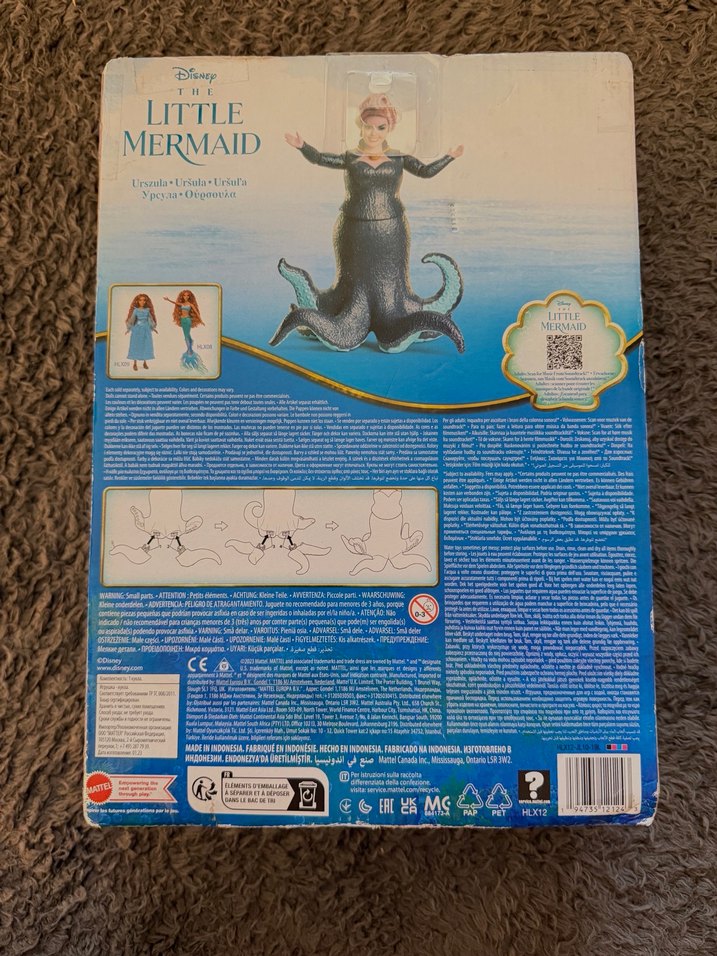Disney the little mermaid ursula bebeği - Görsel 2