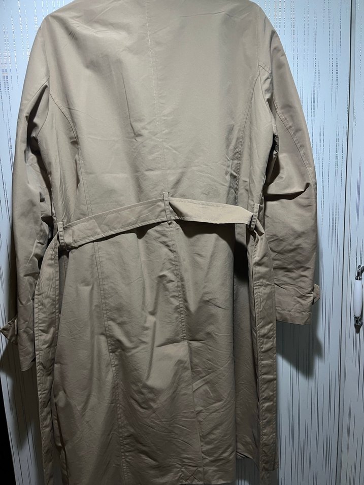 Bej Düğmeli Kadın Trençkot - Görsel 3