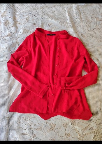 Pembe V Yaka Düğmeli Kadın Gömlek - Görsel 2