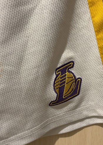 Beyaz Los Angeles Lakers Spor Şortu (L Beden) - Görsel 3