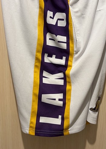 Beyaz Los Angeles Lakers Spor Şortu (L Beden) - Görsel 4