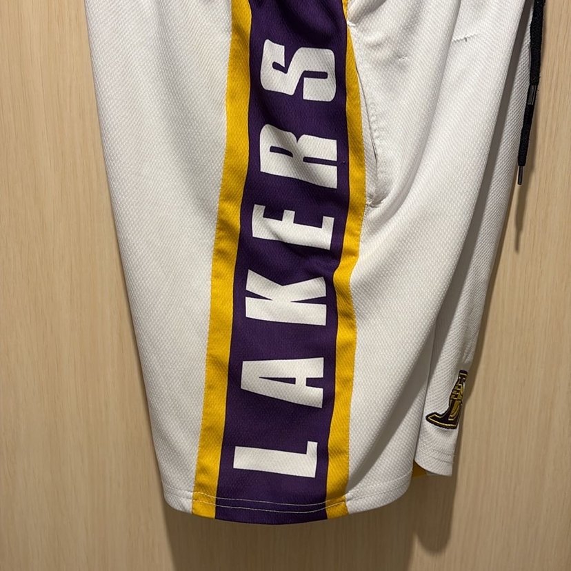 Beyaz Los Angeles Lakers Spor Şortu (L Beden) - Görsel 4