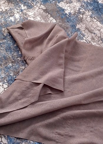 4 şal 
tafta.simli yumşak şal desnli
kahve rengi gri ve iki siyh - Görsel 10