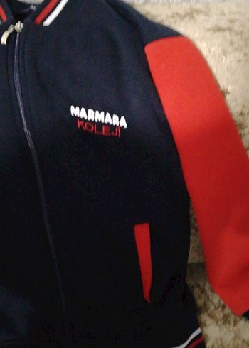 Kırmızı Erkek Çocuk Fermuarlı Sweatshirt - Görsel 3