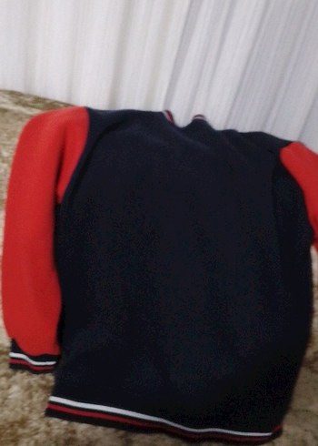 Kırmızı Erkek Çocuk Fermuarlı Sweatshirt - Görsel 5