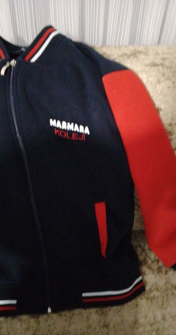 Kırmızı Erkek Çocuk Fermuarlı Sweatshirt - Görsel 3