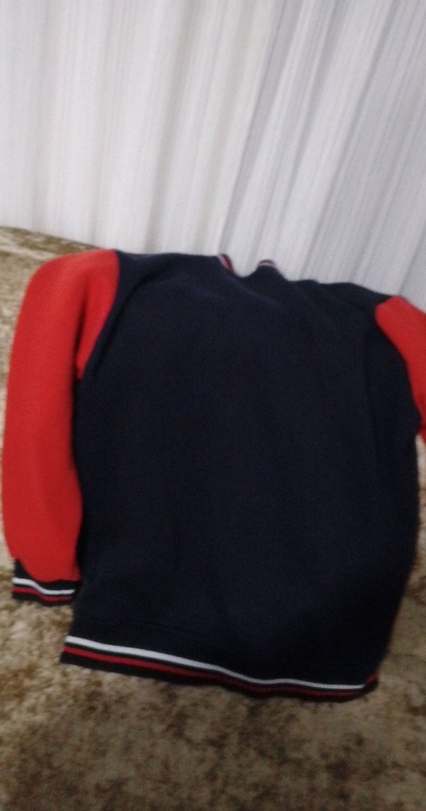 Kırmızı Erkek Çocuk Fermuarlı Sweatshirt - Görsel 5