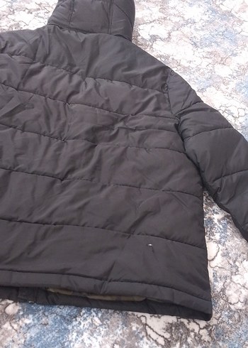 Siyah Kapüşonlu Fermuarlı Kadın Kışlık Mont - Görsel 7