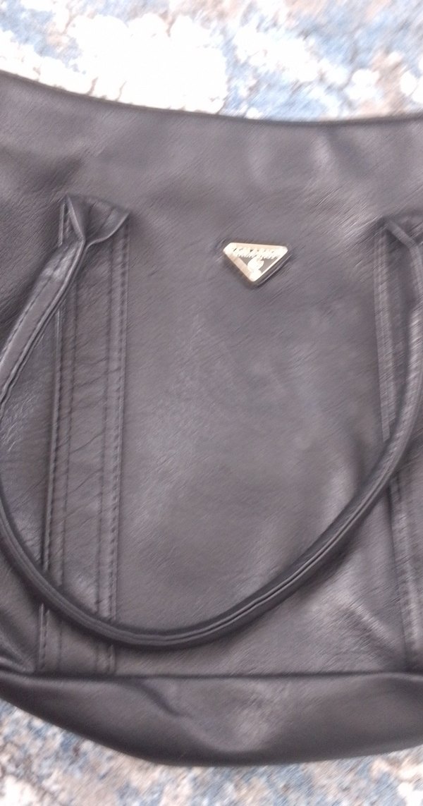 Siyah Deri Kadın Çanta - Görsel 5