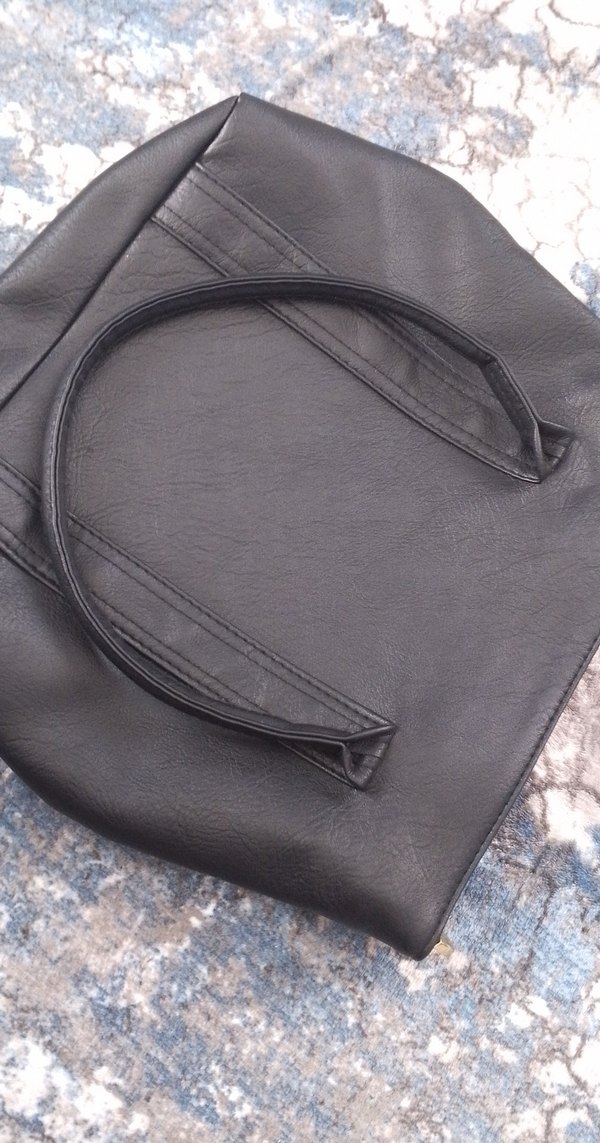 Siyah Deri Kadın Çanta - Görsel 4