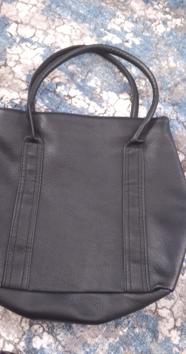 Siyah Deri Kadın Çanta - Görsel 2