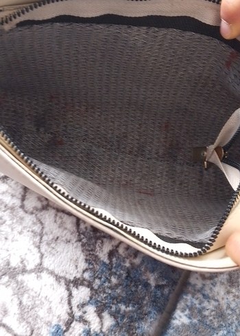 Beyaz Yılan Desenli Deri Kadın Çanta - Görsel 5