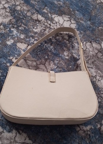 Beyaz Yılan Desenli Deri Kadın Çanta - Görsel 2