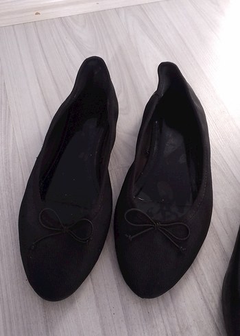 Kadın Siyah Dolgu Topuklu Siyah Tokalı Düz Ayakkabı - Görsel 5