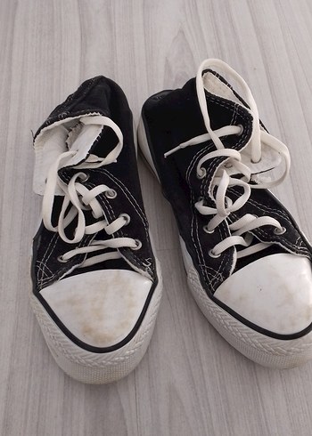 Siyah Gri Grunge Punk Kadın Spor Ayakkabı - Görsel 5