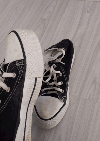 Siyah Gri Grunge Punk Kadın Spor Ayakkabı - Görsel 3