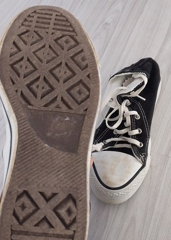 Siyah Gri Grunge Punk Kadın Spor Ayakkabı - Görsel 2