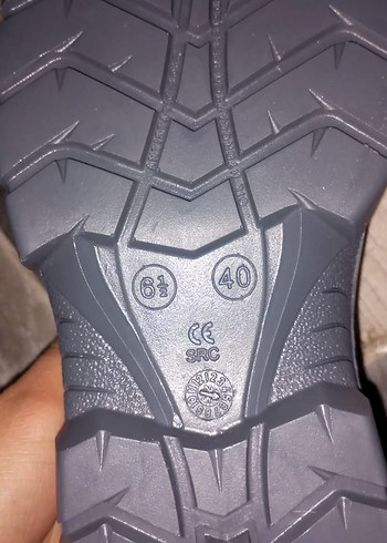 gri spor t ayakkabı parmak uçları demirden demir ayakkabı - Görsel 5