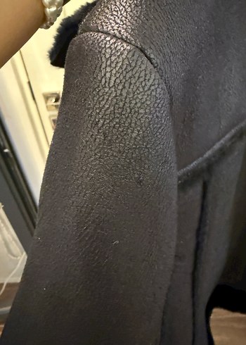 Koton marka XL 42 beden içi yumuşacık üstü süet çok şık mont - Görsel 9