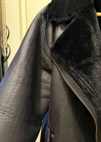 Koton marka XL 42 beden içi yumuşacık üstü süet çok şık mont - Görsel 4